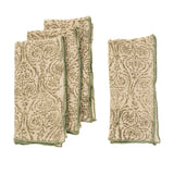 Aria Block Print Napkins S/4