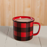 Buffalo Check Mug: 12 oz