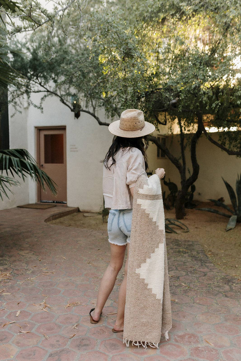 Adobe Sandstone // Handwoven Blanket