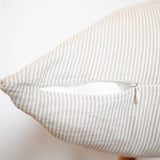 Thin Stripes Pillow w/ Down Insert - 18 x 18