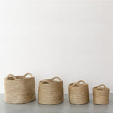 Oval Jute Baskets - Natural