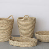 Palm Leaf Large Woven Tray