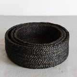 Round Low Jute Baskets Trio