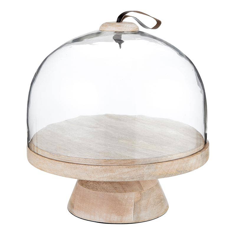 Pedestal Cake Stand with Glass Dome