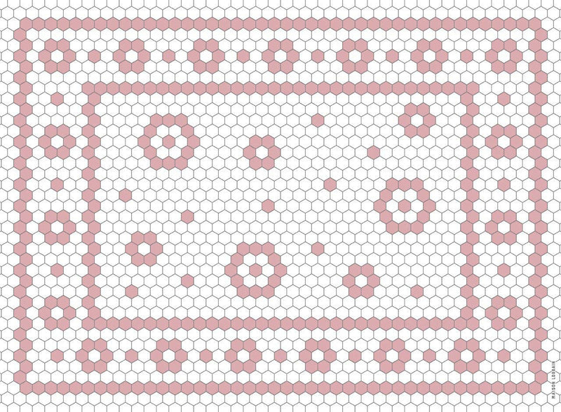 Mosaic Vinyle Placemat - Blush