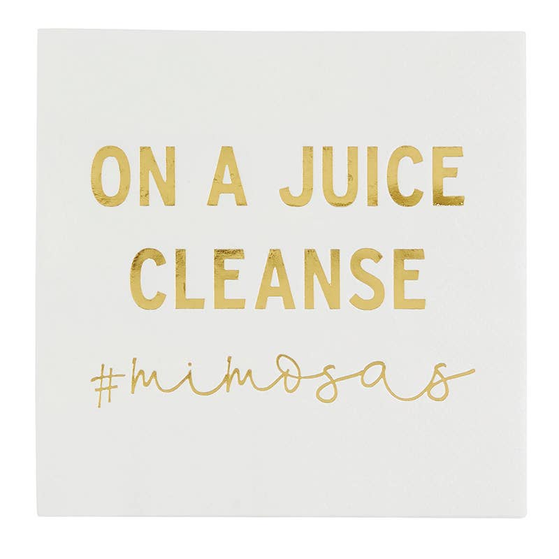 On A Juice Cleanse - Cocktail Napkin