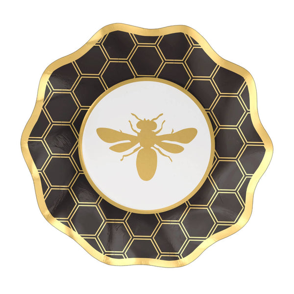 Paper Appetizer Plate - Honeybee / 8pk