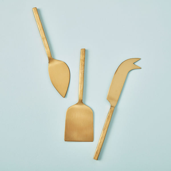 Forged Gold Cheese Set