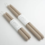 Beeswax Dipped Taper Candles | Clay: 10"