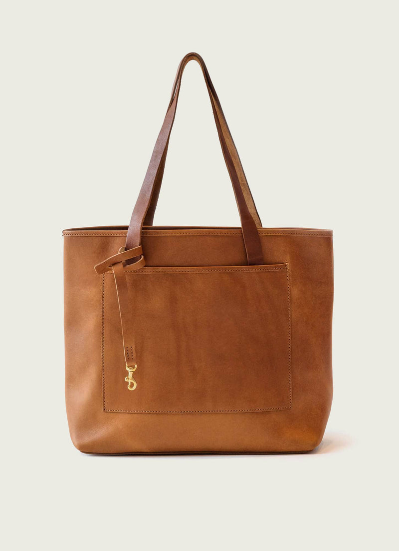 Leather Utility Tote Bag