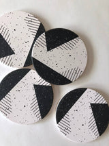 MEMPHIS Ceramic Coasters: Set/4