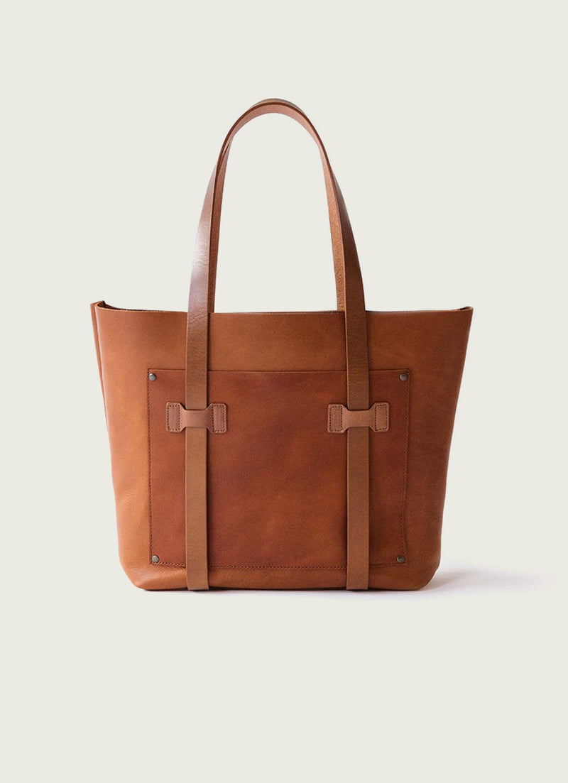 Leather Cargo Tote Bag