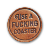 Use a Fucking Coaster - Leather Coaster: Set/2