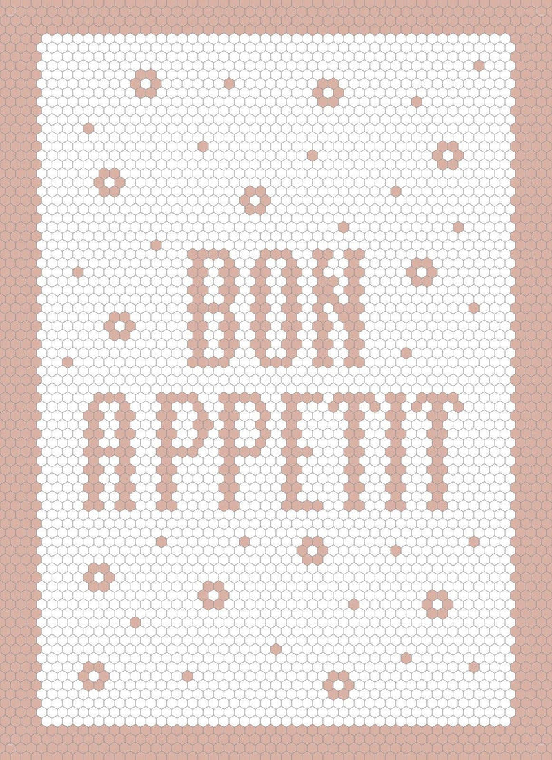 Bon Appetit Tea Towel - Blush